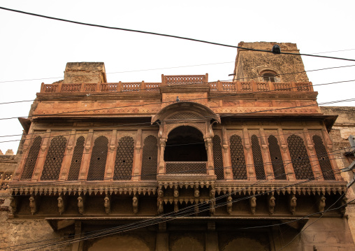 Beautiful haveli in the old city, Rajasthan, Bikaner, India