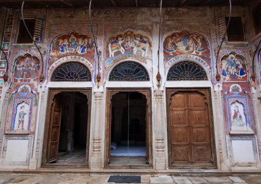 Old historic haveli arches, Rajasthan, Nawalgarh, India