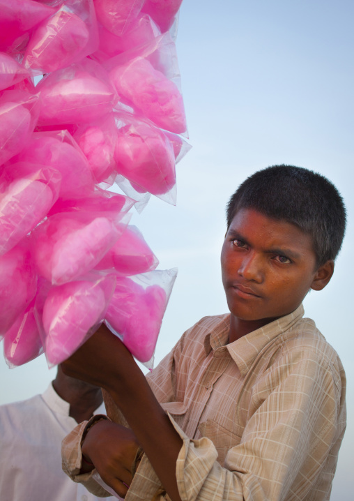Teenage Boy Holding A Wooden Stick In His Hands, Pondicherry, India