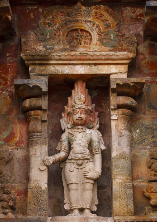 Rock Cut Carving Of Hindu Gods In The Airavatesvara Temple, Darasuram, India