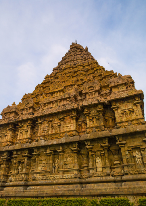 Low Angle View Of The Tower Of The Brihadishwara Temple, Gangaikondacholapuram, India