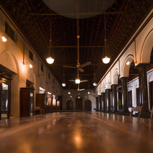 Well Decorated Front Hall Of A Grand House In Kanadukathan Chettinad, India