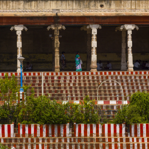 Golden Lotus Bassin Inside The Sri Meenakshi Temple, Madurai, India