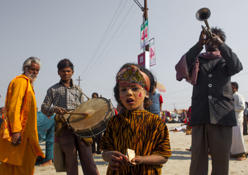 Musicians, Maha Kumbh Mela, Allahabad, India