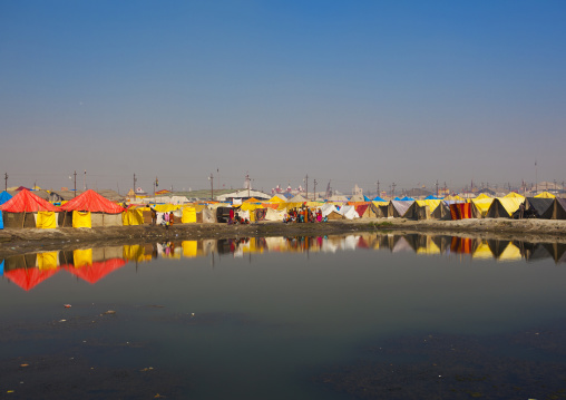 Camp For Pilgrims, Maha Kumbh Mela, Allahabad, India