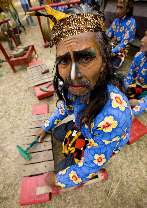 Musician in java island indonesia