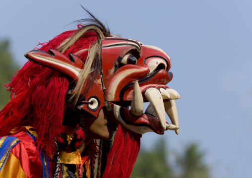 Monster mask at festival, Java island indonesia