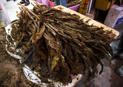 tobacco leaves sold in the bazaar, Hormozgan, Bandar Abbas, Iran