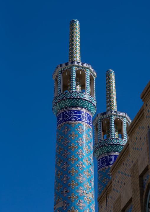 minarets of a mosque, Hormozgan, Bandar Abbas, Iran