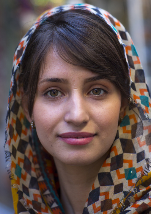 Beautiful Young Kurdish Woman, Palangan, Iran