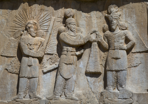 Sassanian Bas-reliefs At Taq-e Bostan, Kermanshah, Iran