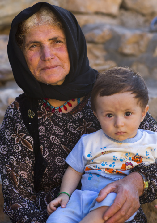 Kurdish Mother And Her Baby, Palangan, Iran
