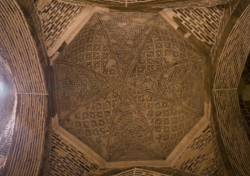 Nezam al molk dome inside the jameh masjid or friday mosque, Isfahan province, Isfahan, Iran