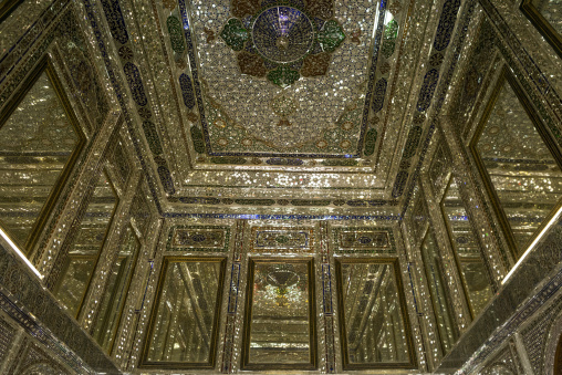 Narenjestan mirrors decoration, Fars province, Shiraz, Iran