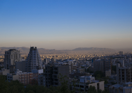 Panoramic view over the city, Shemiranat county, Tehran, Iran