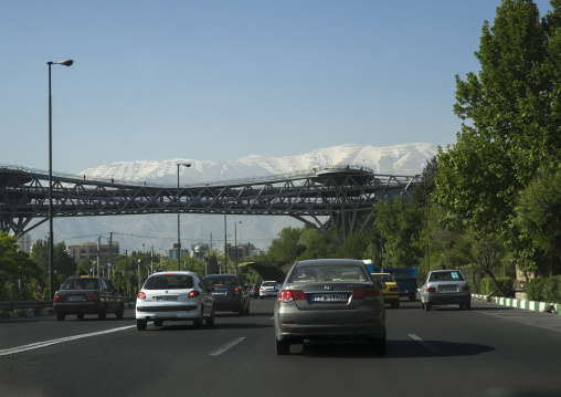 Traffic on a highway, Shemiranat county, Tehran, Iran