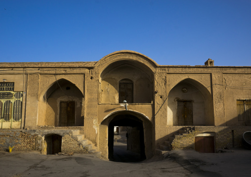 Caravanserai courtyard in the bazaar, Isfahan province, Kashan, Iran