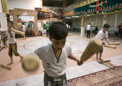 The traditional sport of zurkhaneh, Isfahan province, Kashan, Iran