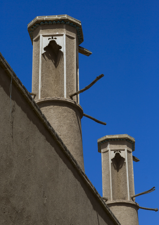 Windtowers of traditional house, Isfahan province, Kashan, Iran
