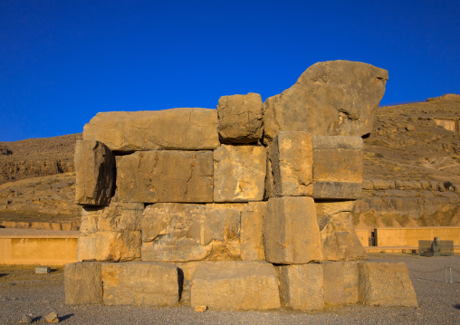 The unfinished gate in Persepolis, Fars Province, Marvdasht, Iran