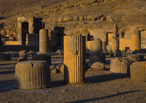 Throne room or room of a hundred columns in Persepolis, Fars Province, Marvdasht, Iran
