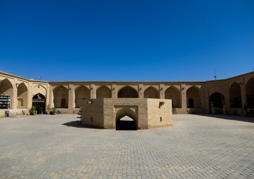 Old caravanserai turned into a museum and a shopping gallery, Yazd Province, Meybod, Iran