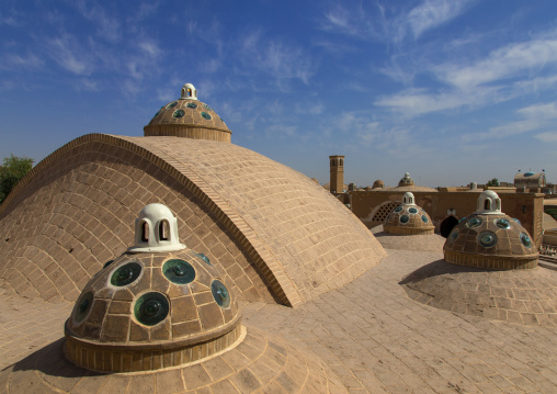 Sultan Amir Ahmad bathhouse roof and terrace, Isfahan Province, Kashan, Iran
