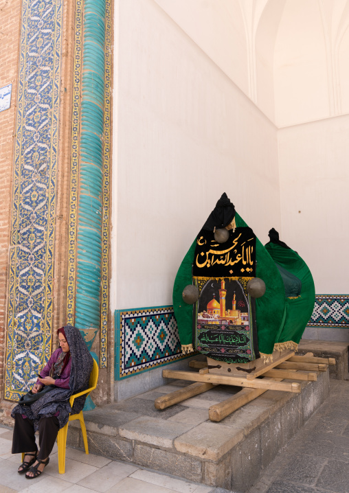 Nakhl in the Shrine of sultan Ali during Muharram, Kashan County, Mashhad-e Ardahal, Iran