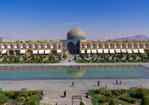 Sheikh Lutfollah Mosque standing on the eastern side of Naghsh-i Jahan Square, Isfahan Province, Isfahan, Iran