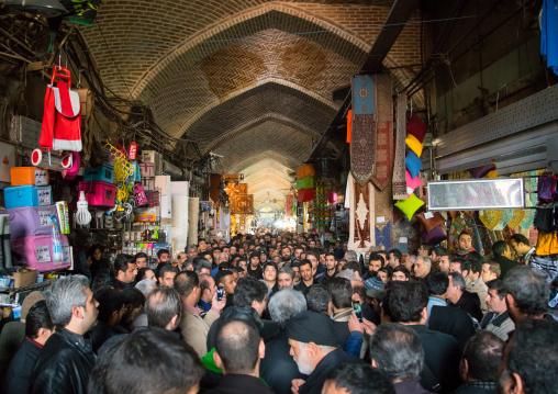 iranian shiite muslim men celebrating ashura in the bazaar, Central district, Tehran, Iran
