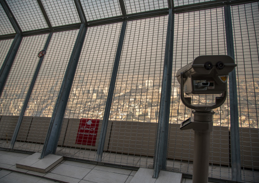 open observation deck in milad tower, Central district, Tehran, Iran