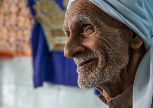 smiling old iranian man, Qeshm Island, Salakh, Iran