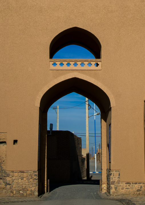 main gate of the old town, Ardakan County, Aqda, Iran