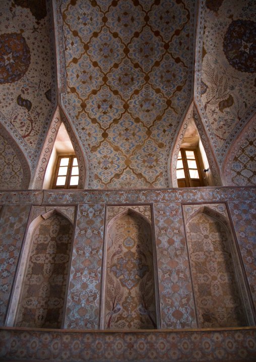 ali qapu palace ceiling, Isfahan Province, isfahan, Iran