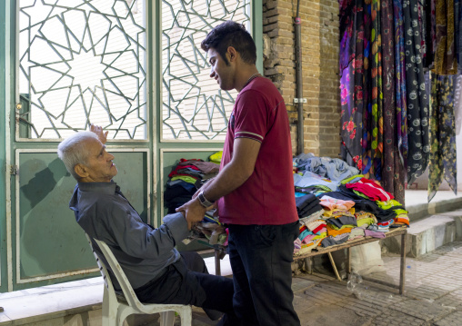 Men Chatting In The Bazaar, Kermanshah, Iran