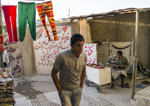 Man Passing In The Bazaar, Kermanshah, Iran
