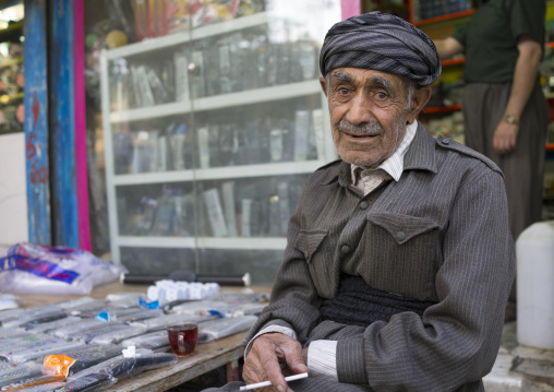 Old Kurdish Man Smiling, Marivan, Iran
