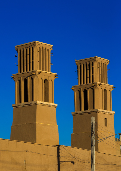 Wind Towers Used As A Natural Cooling System In Iranian Traditional Architecture, Yazd Province, Yazd, Iran