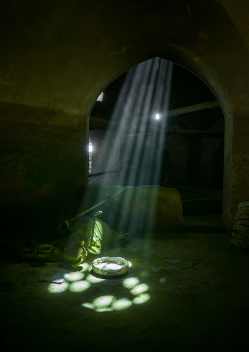 Sunlight Into A Traditional Henna Mill, Yazd Province, Yazd, Iran