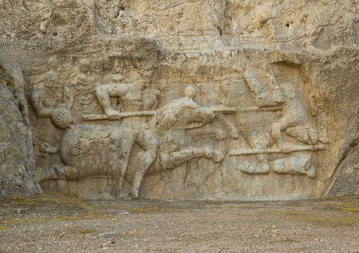 Equestrian Victory Of Hormizd Ii Over King Papak Of Armenia At Naqsh-e Rustam, Fars Province, Shiraz, Iran