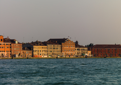 Old venitian buildings on the canal, Veneto Region, Venice, Italy