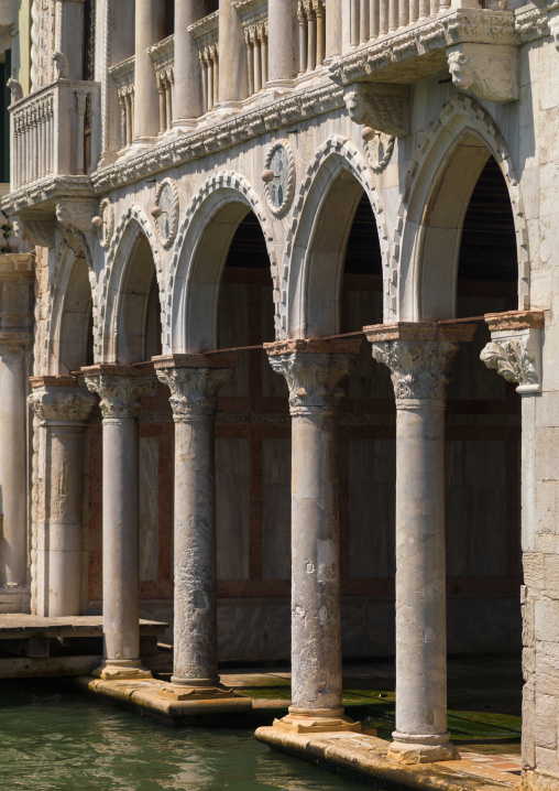 Ca’ d’oro palace arches, Veneto Region, Venice, Italy
