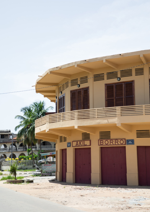 Maison Akil Borro old french colonial building, Sud-Comoé, Grand-Bassam, Ivory Coast