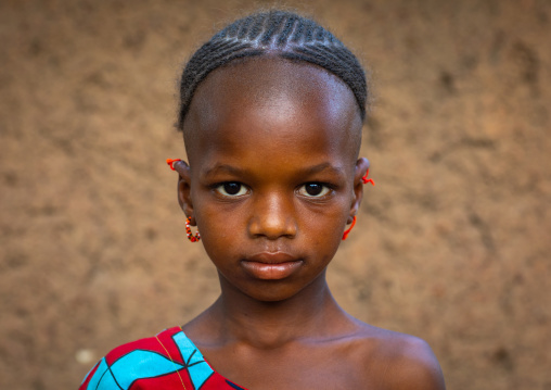 Portrait of a Peul tribe girl, Savanes district, Boundiali, Ivory Coast