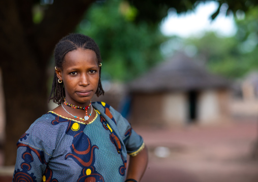 Portrait of a Peul tribe woman, Savanes district, Boundiali, Ivory Coast