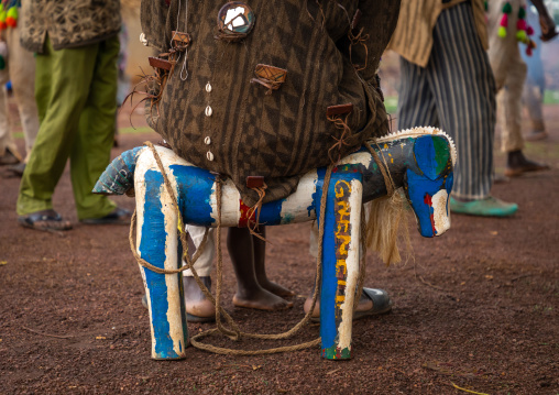 Wooden seat for the leader during the Ngoro dance, Savanes district, Ndara, Ivory Coast