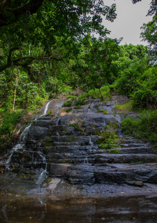 Small waterfall in summertime, Tonkpi Region, Man, Ivory Coast