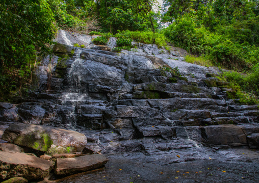 Small waterfall in summertime, Tonkpi Region, Man, Ivory Coast