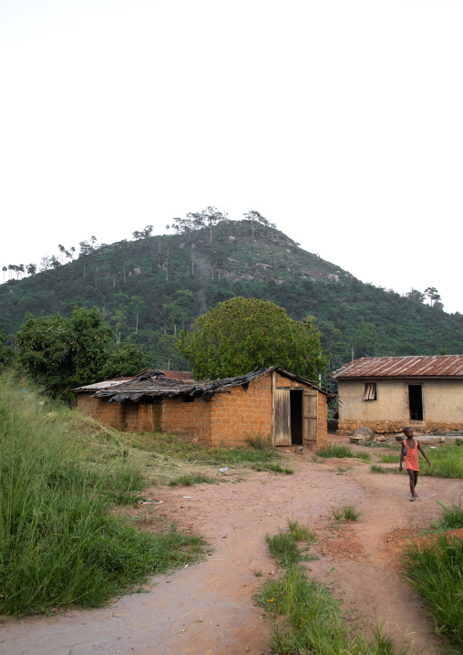 Village in the mountain, Tonkpi Region, Man, Ivory Coast