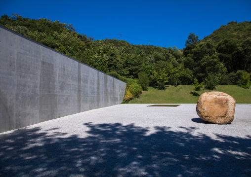 Lee Ufan museum designed by Tadao Ando, Seto Inland Sea, Naoshima, Japan
